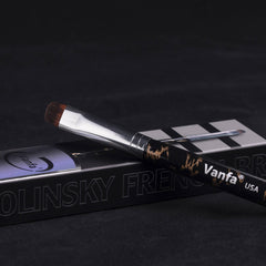 Vanfa V16 being rinsed cleaning bristles quickly for reuse