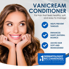 vanicream conditioner back label with directions and ingredient clarity benefit