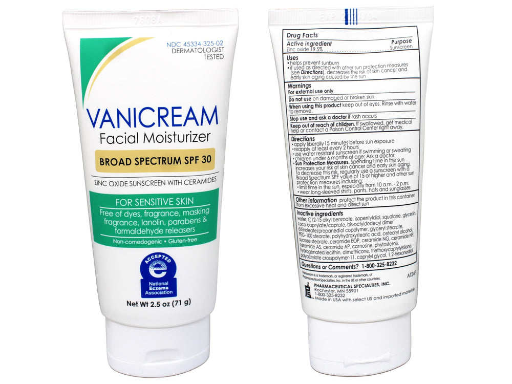 Woman outdoors applying Vanicream for broad spectrum protection and skin comfort