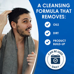 Vanicream shampoo in shower being used for a mild daily cleanse