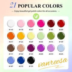 VANREESA bottle close-up highlighting smooth gel texture and easy application