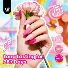 VANREESA brush stroke detail illustrating even application and precise control
