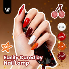 VANREESA hands applying gel polish demonstrating easy use