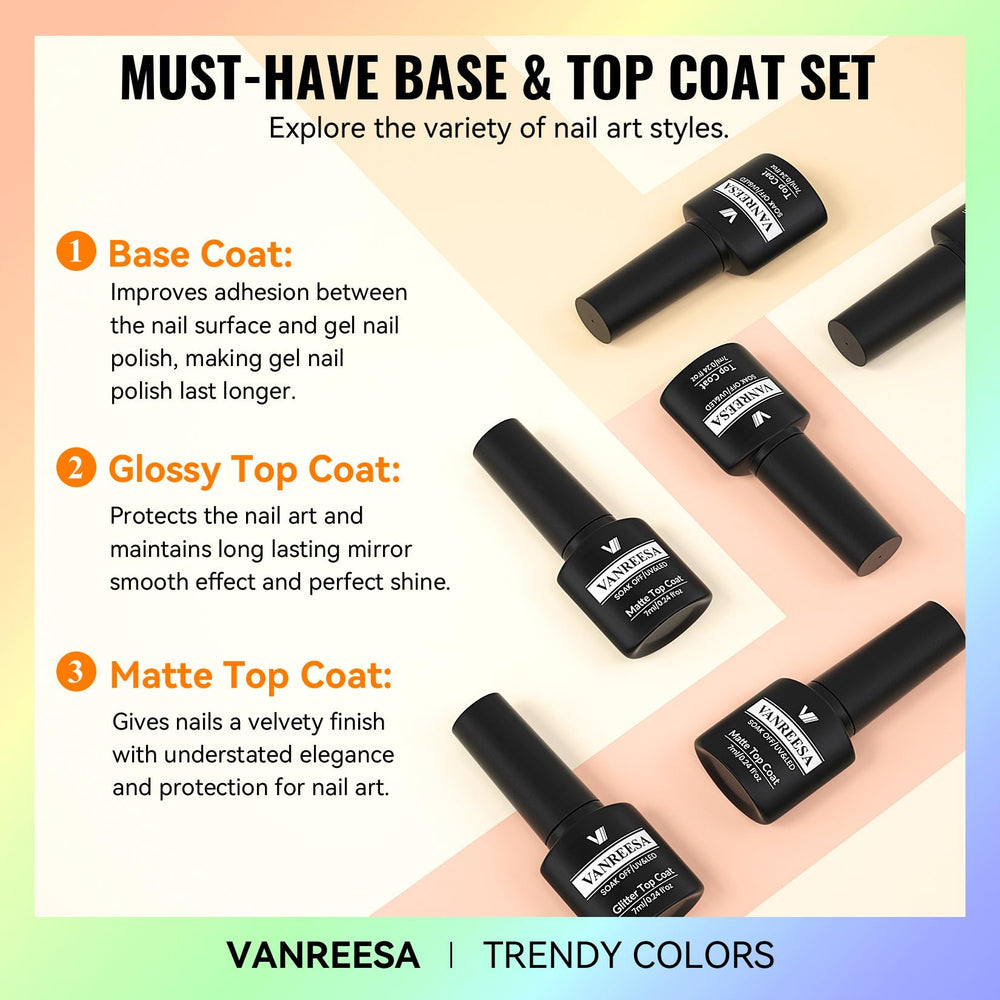 VANREESA multicolor manicure on hands showing finished look benefit salon-style results