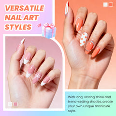 VANREESA texture close-up of glossy gel finish highlighting smooth, even coverage