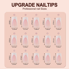 Vansiho worn French nails lifestyle shot highlighting salon-quality finish