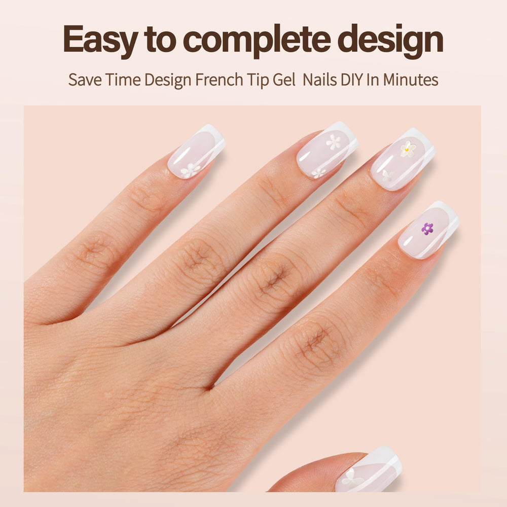 Vansiho single nail on fingertip showing size fit and natural-looking finish benefit