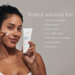 VASANTI product being applied to hand showing easy spreadability and instant smoothing