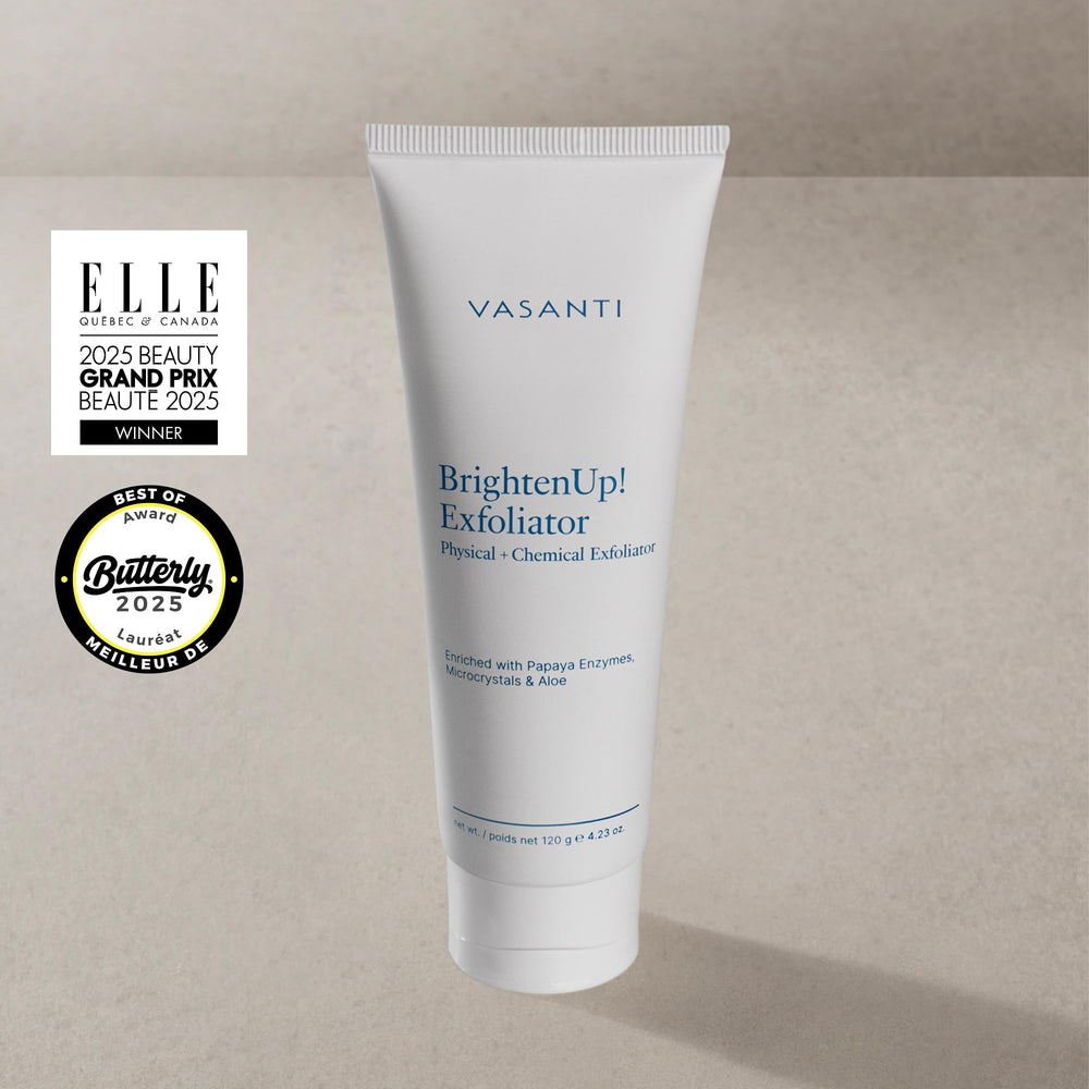 VASANTI close-up of scrub texture highlighting microcrystals and creamy consistency