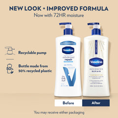 Vaseline lotion texture spread on skin demonstrating quick absorption