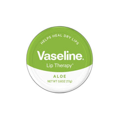 Vaseline aloe front tin showing compact packaging and portability benefit