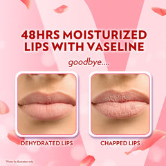 Almond and rose oils beside Vaseline stick highlighting nourishing softness