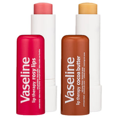 Vaseline Cocoa Butter stick texture close-up showing rich emollient finish