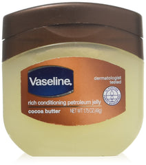 Vaseline tub front view showing cocoa butter moisture boost