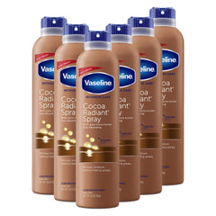 Vaseline front packaging showing cocoa radiant spray and size benefit