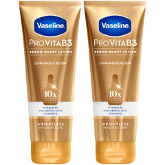 Vaseline front packaging showing Pro VitaB3 benefits and brand clarity