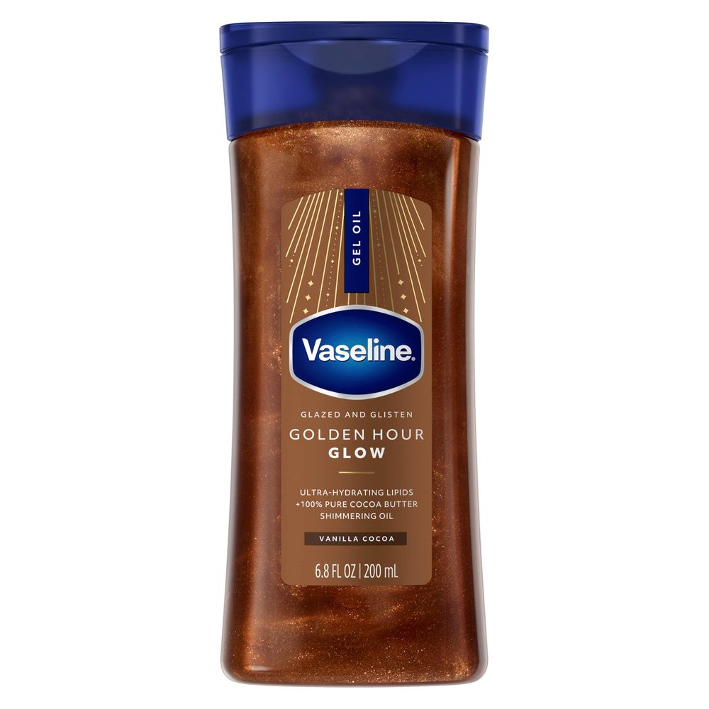 Vaseline front bottle showing label and 6.8 oz size for quick identification and benefit
