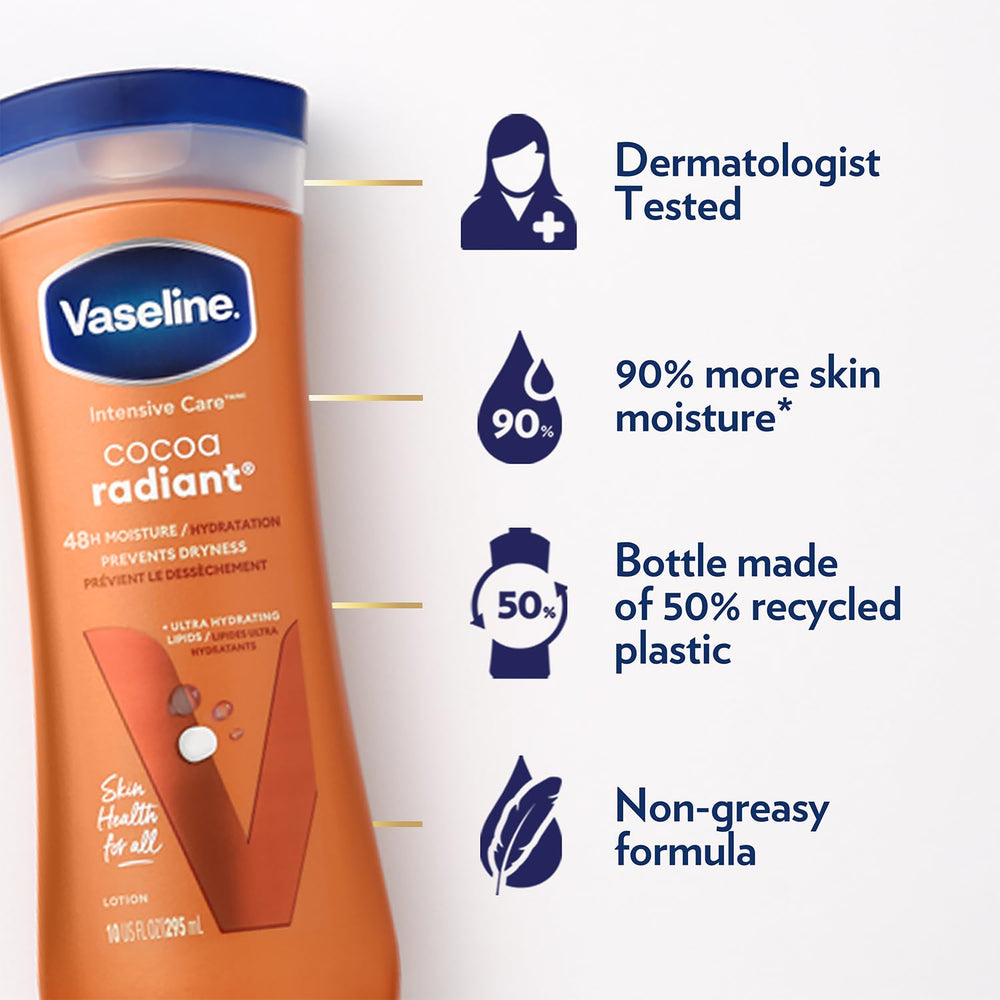 Vaseline lotion pump dispensing product for fast-absorbing hydration benefit