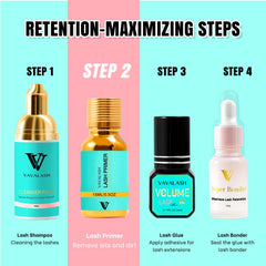 VAVALASH label ingredients and certifications showing vegan cruelty-free