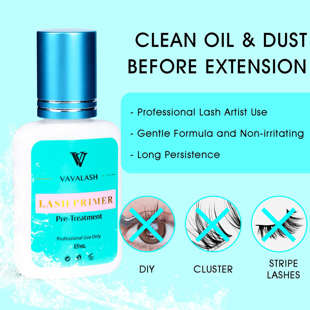 VAVALASH applied with microbrush to natural lashes demonstrating precise prep benefit