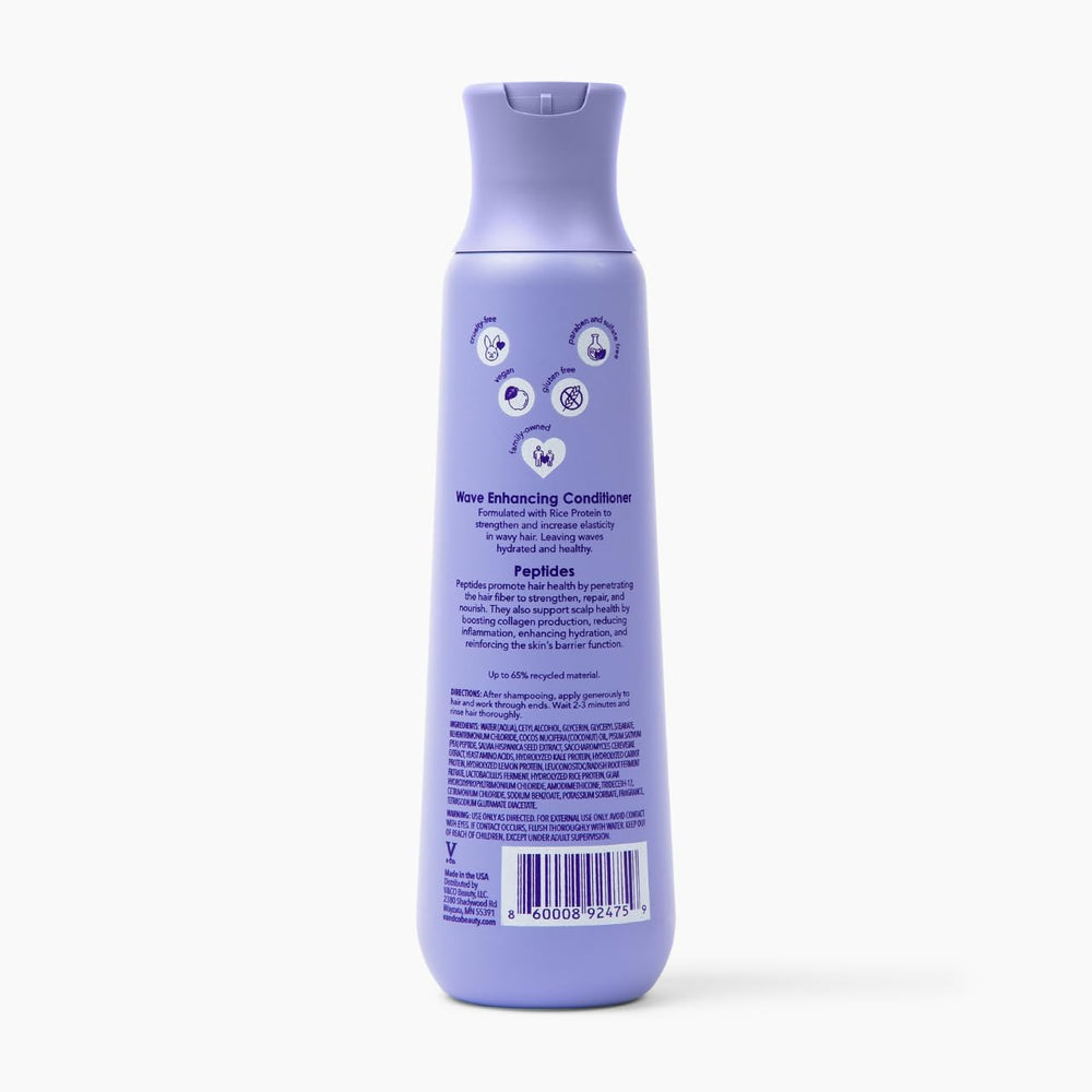 V&Co recycled-bottle eco label closeup showing sustainable packaging benefit
