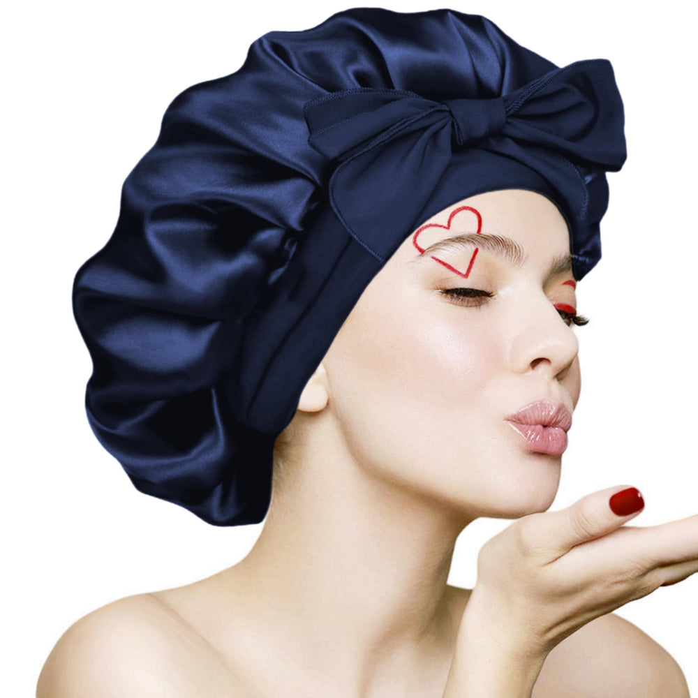 VECIIR front view navy bonnet showing roomy fit and color benefits