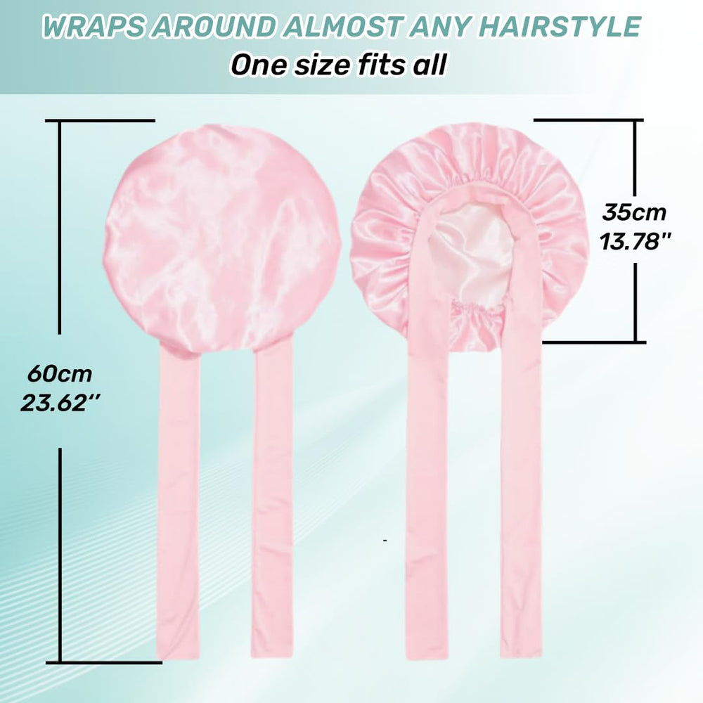 VECIIR bonnet next to hand showing size and coverage benefit