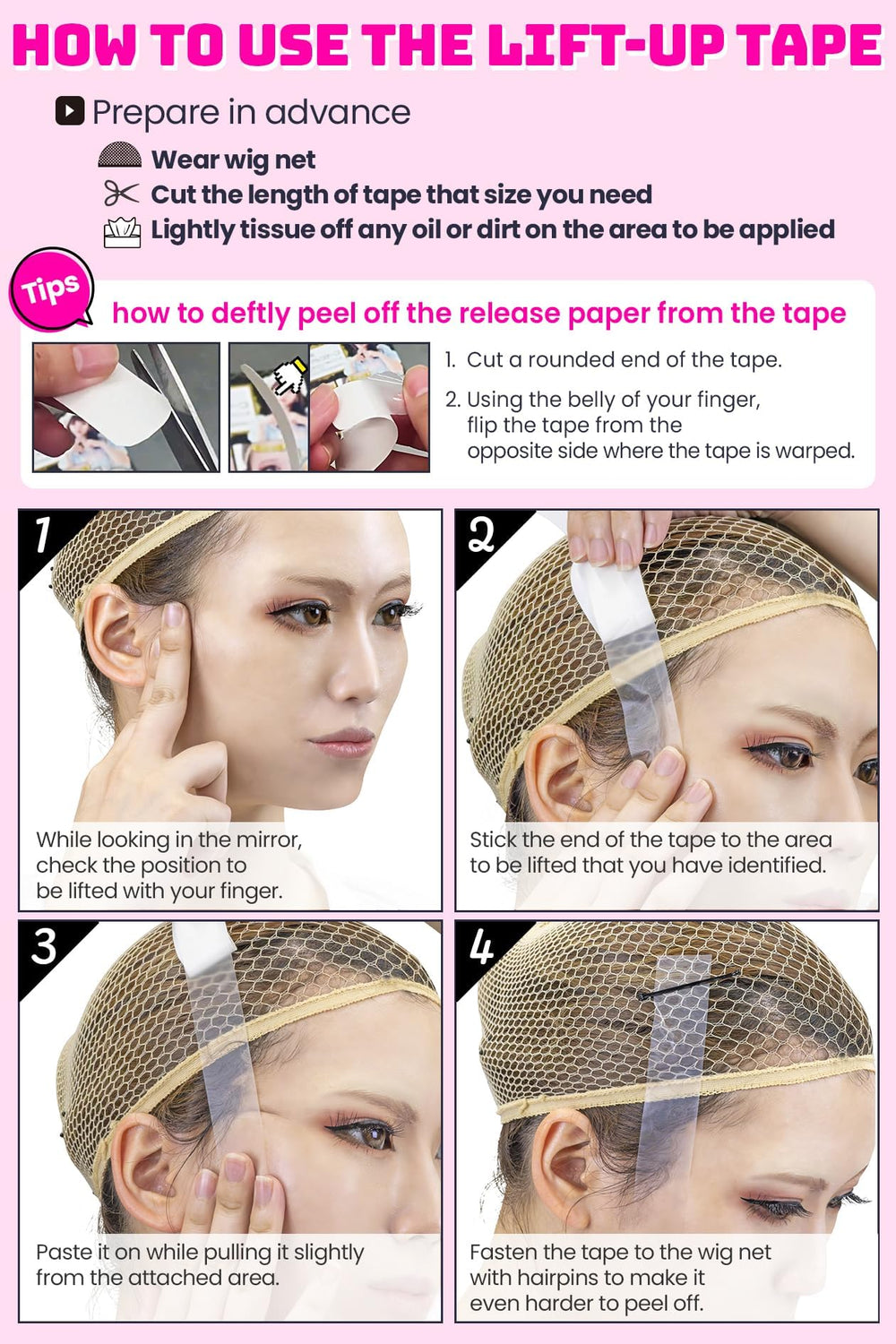 VECTill tape under makeup detail proving seamless undetectable finish