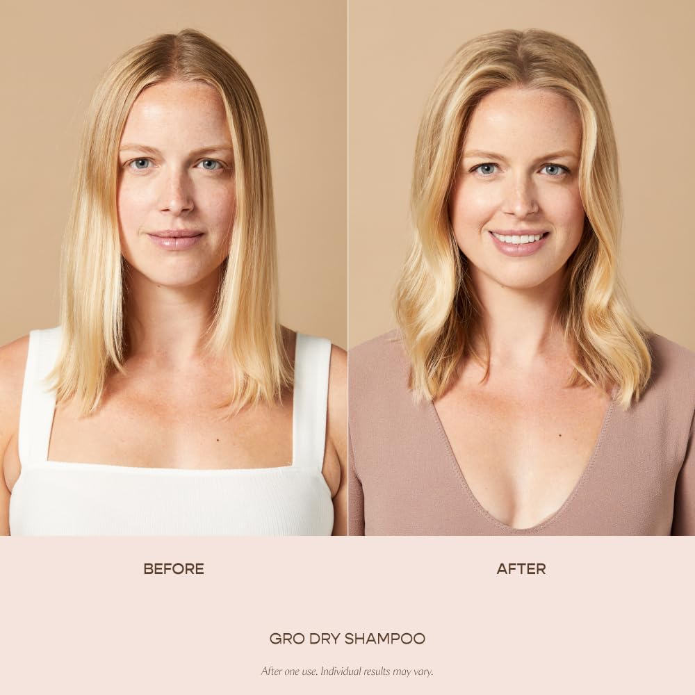 VEGAMOUR before and after showing visible volume and reduced oiliness