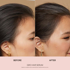 VEGAMOUR GRO serum texture close-up highlighting lightweight, non-greasy formula