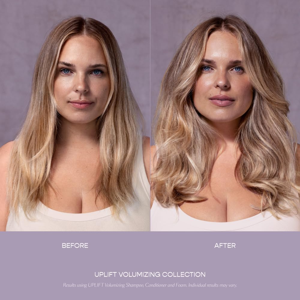 VEGAMOUR before and after hair showing increased volume and bounce