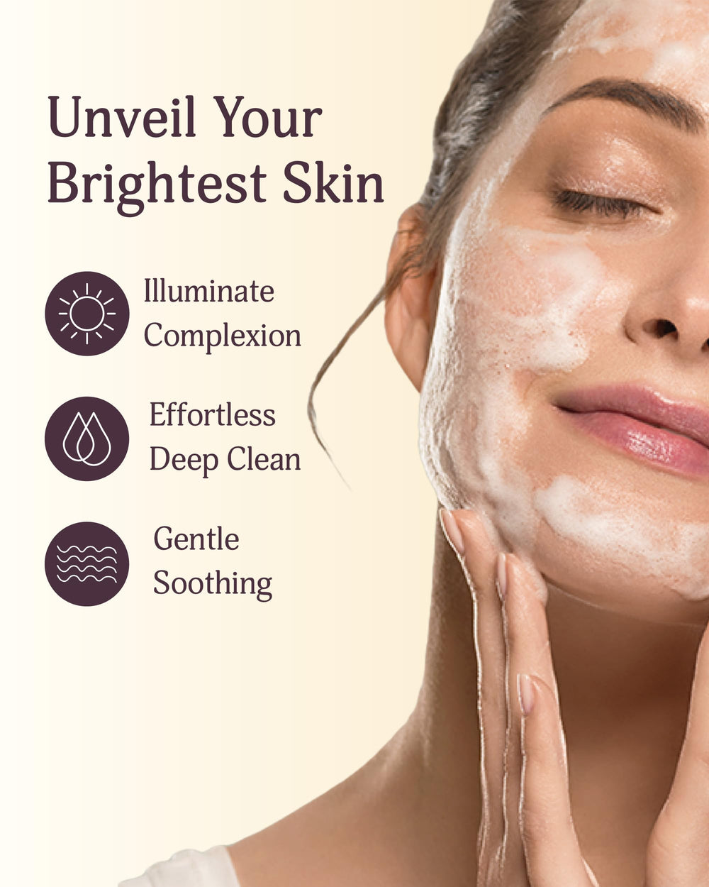 VEILMENT rice bran close-up showing fine particles to gently exfoliate