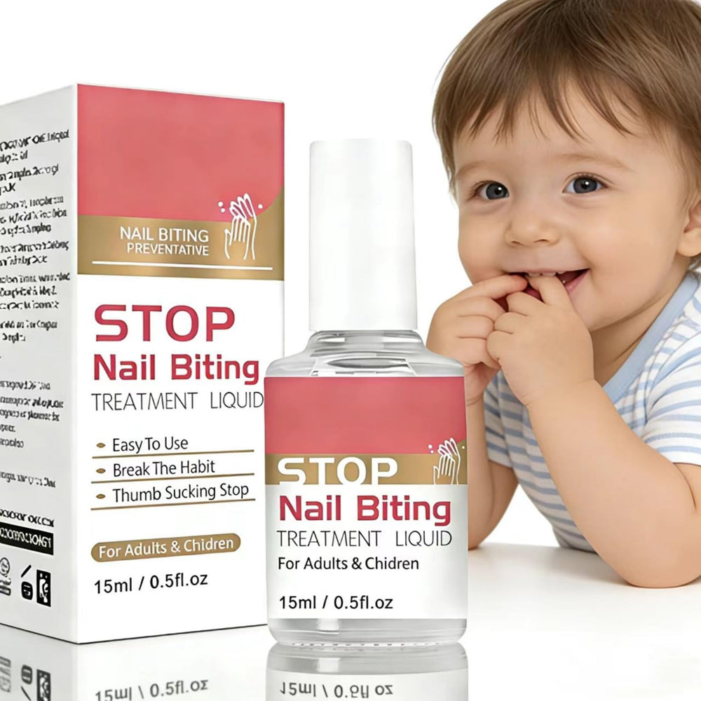 Vellozara front bottle showing 15ml clear bitter polish and easy use benefit