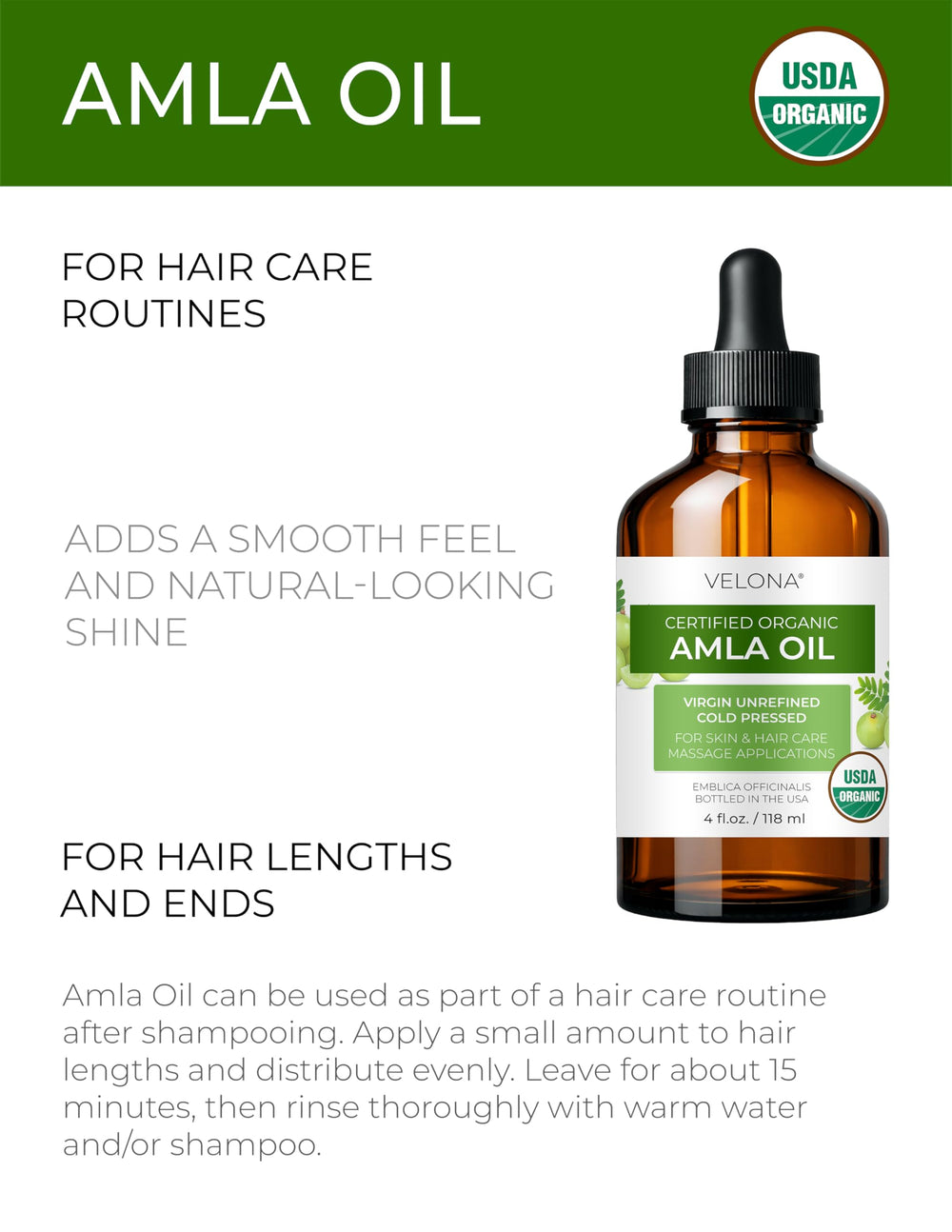 velona amla oil pouring close-up highlighting cold-pressed texture and purity