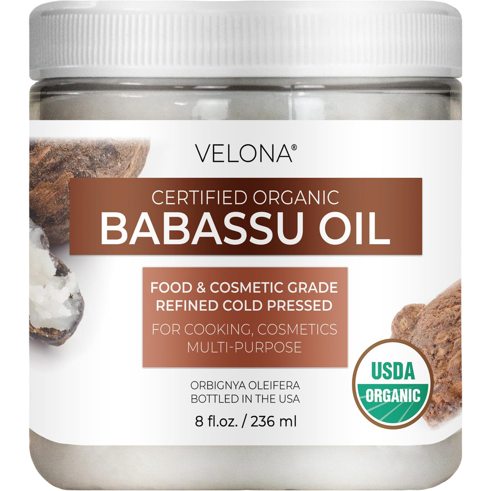 velona bottle front label view shows USDA organic certification and clear benefit
