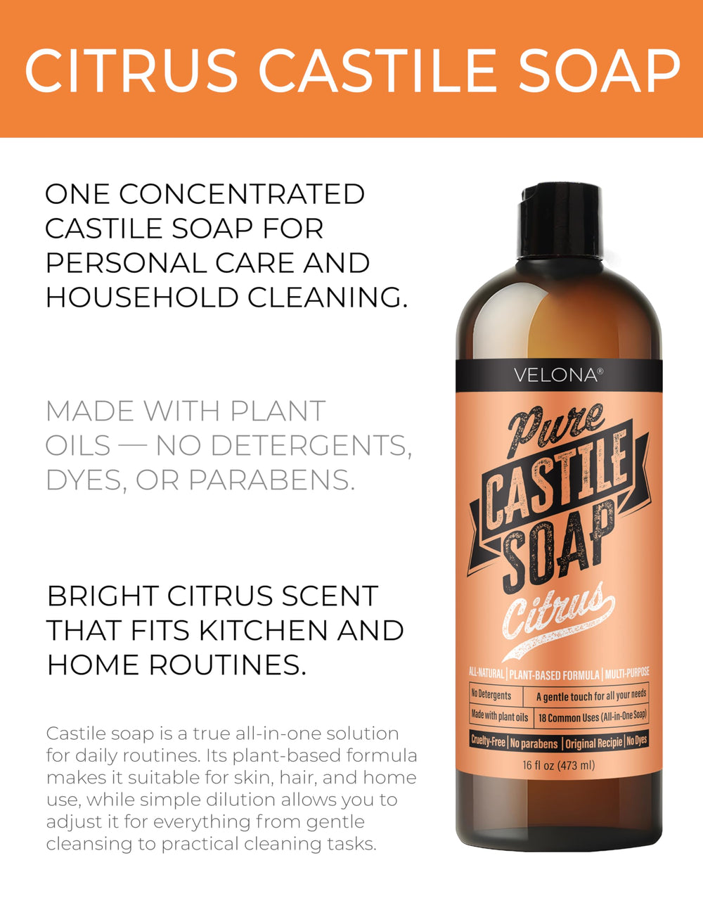 velona soap pouring close-up highlighting silky texture and easy dilution
