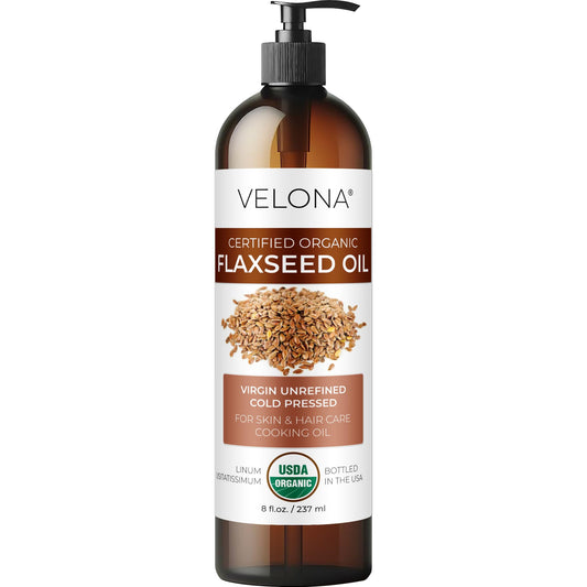 velona bottle front label showing organic certification and clear ingredient list