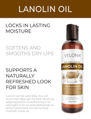 velona lanolin oil close-up texture highlighting smooth emollient benefit