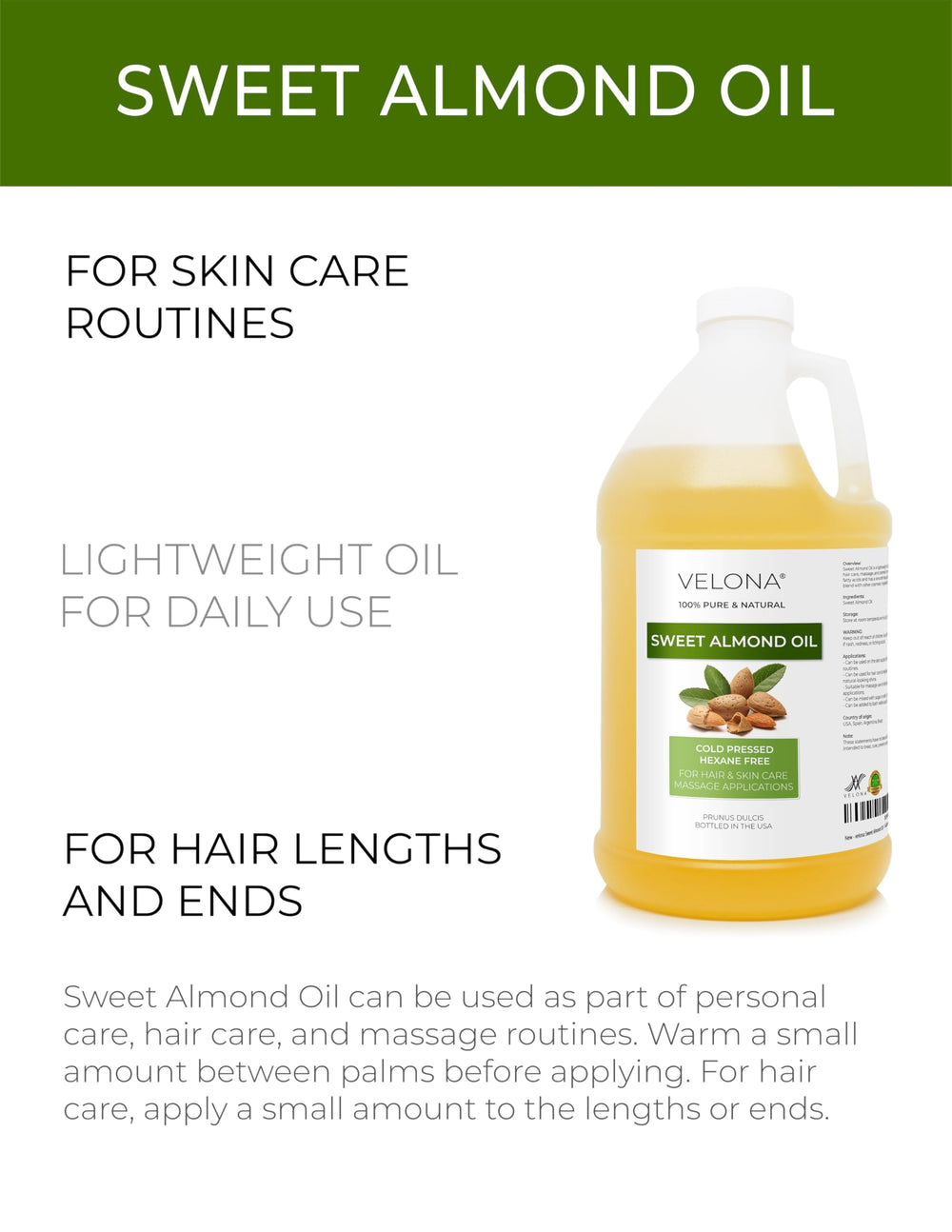 velona oil texture close-up highlighting smooth consistency and easy absorption benefit