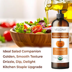 velona label detail showing USDA Organic certification and purity