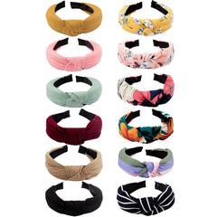 VELSCRUN front view of twelve headbands showing variety and immediate styling options