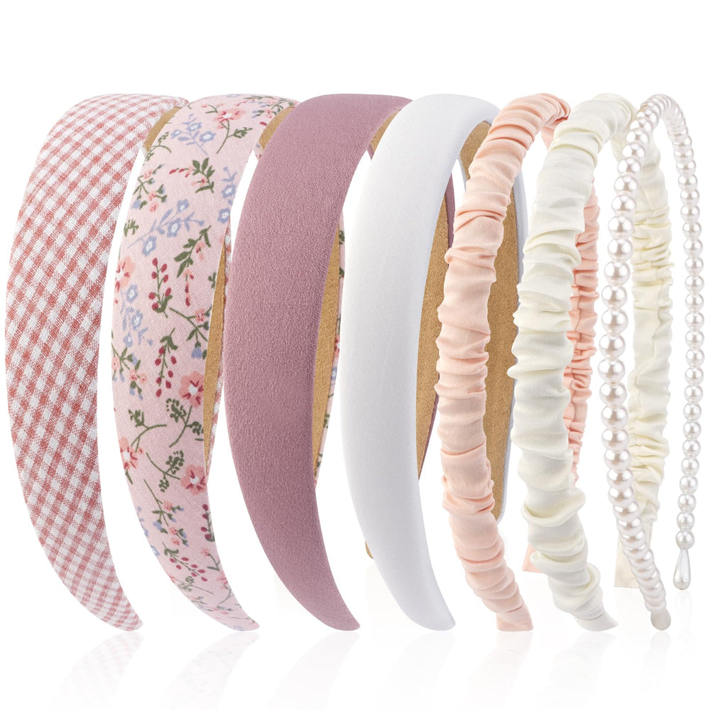 VELSCRUN front packaging showing seven headband styles and variety benefits