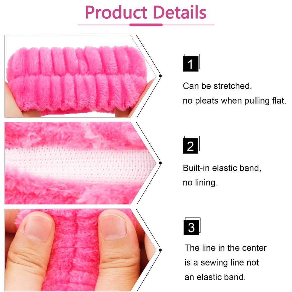 VELSCRUN headband worn by model keeping hair back benefit hands-free skincare