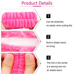 VELSCRUN headband worn by model keeping hair back benefit hands-free skincare