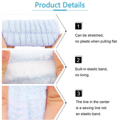 VELSCRUN headband worn forehead closeup keeping hair back during skincare
