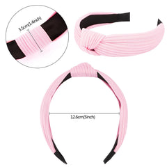 VELSCRUN headband on model with thick hair shows strong hold benefit