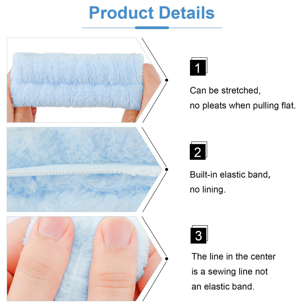 VELSCRUN headband held in hand showing one-size fit and compact portability