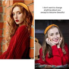 VELSCRUN model wearing headband demonstrating secure, comfortable fit