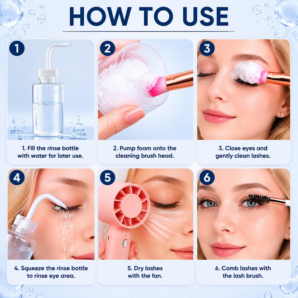 Vemofoper lifestyle application, at-home salon-style lash care and convenience