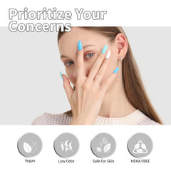 VENALISA on manicured hands in lifestyle scene showing long-lasting salon-quality look